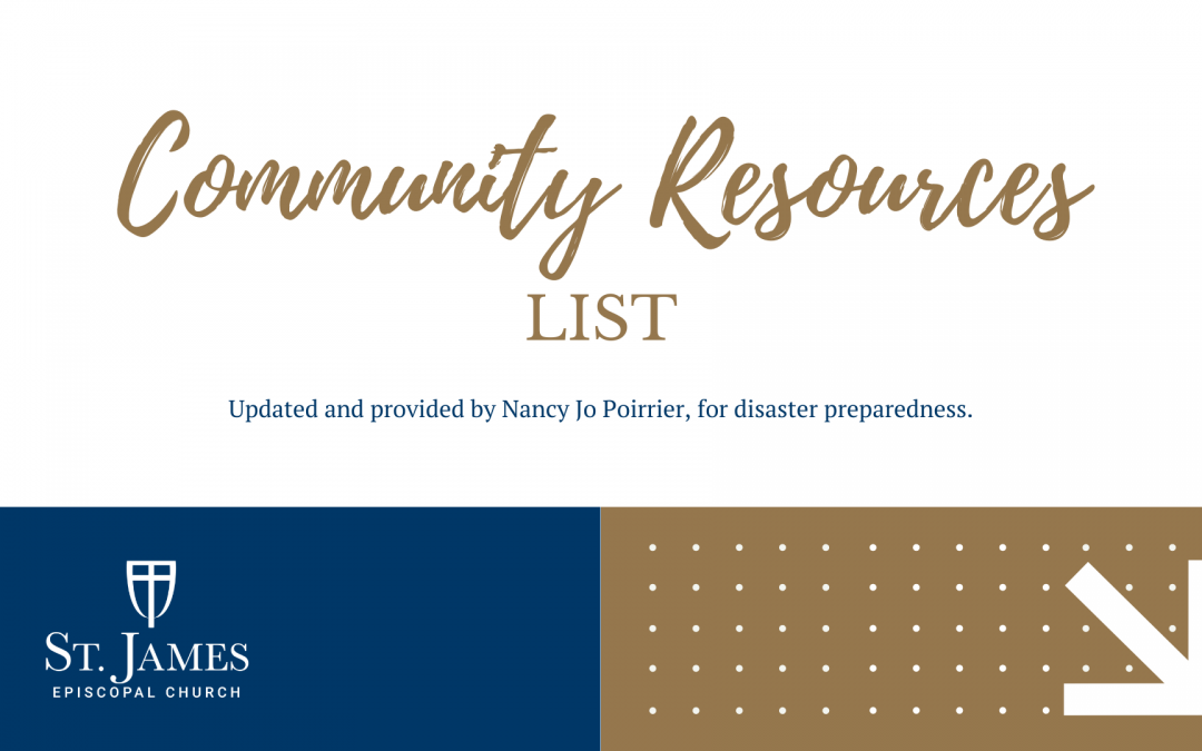 Community Resources List